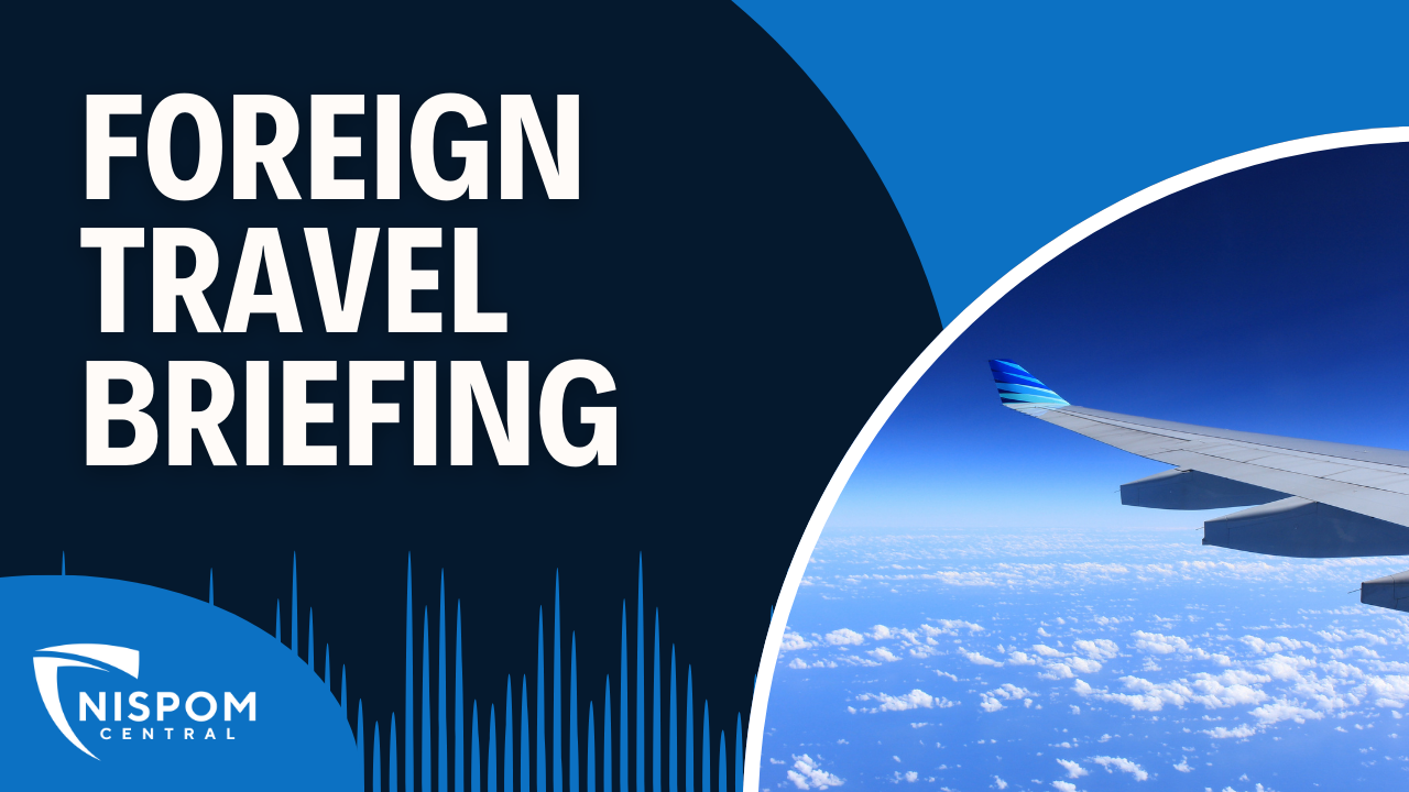 Foreign Travel Briefing
